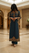 Olive Bloom Ombre Kaftan