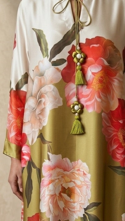 Aztec Sunset Silk Kaftan