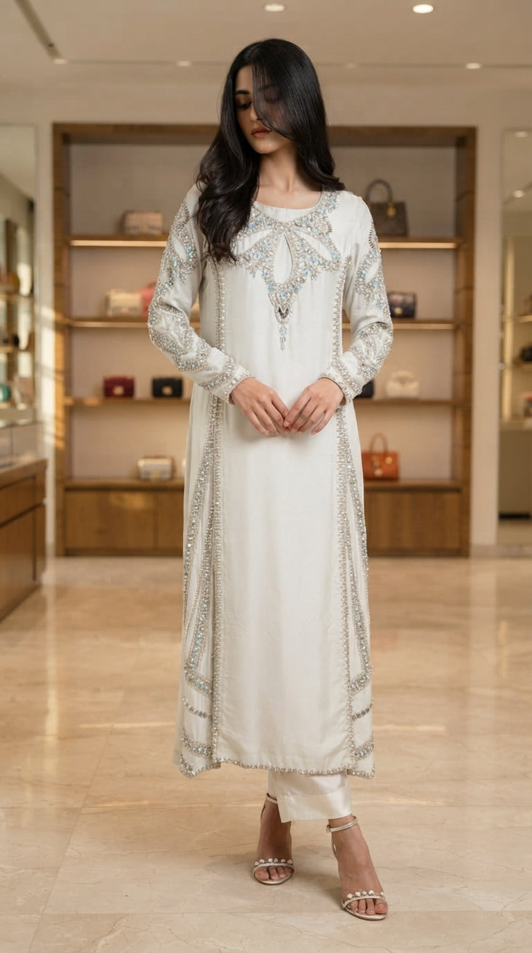 Blush Zari Regal Couture Suit